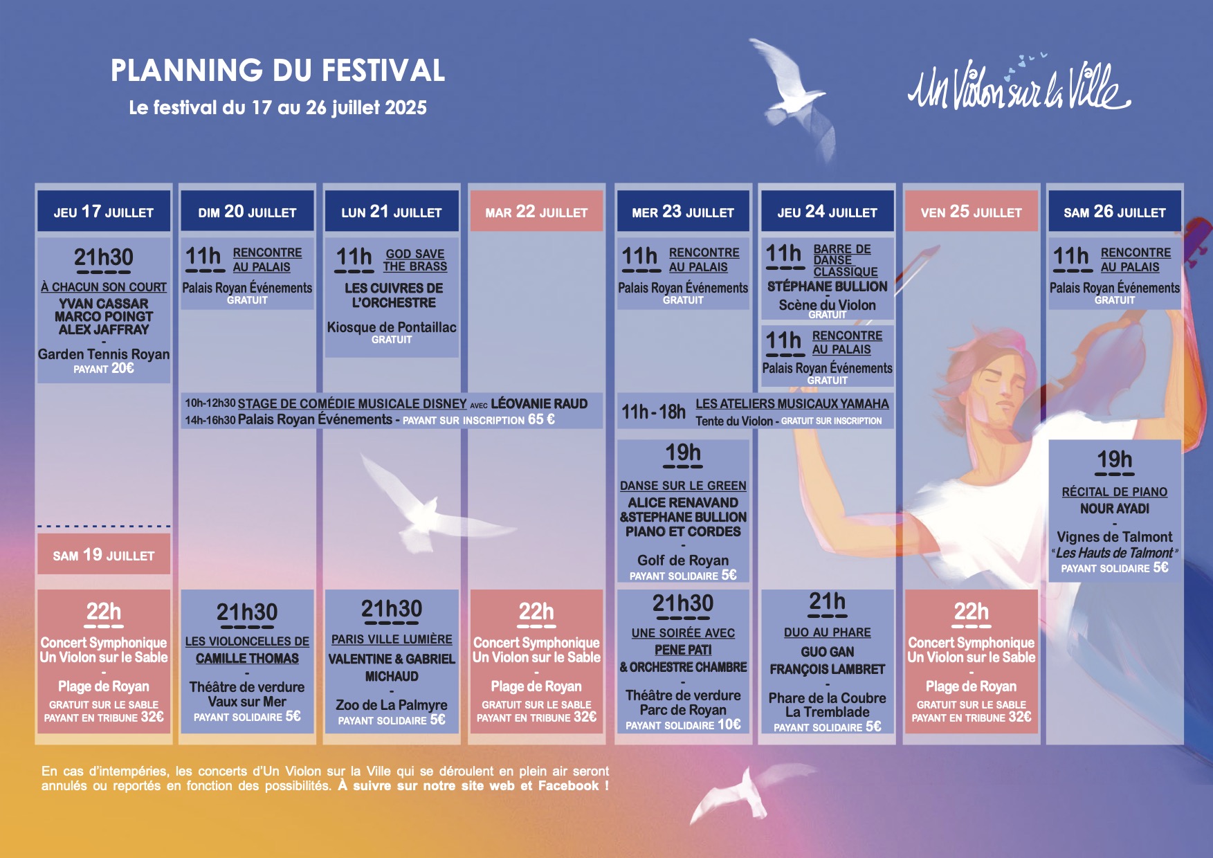 Programme Off Violon sur la ville